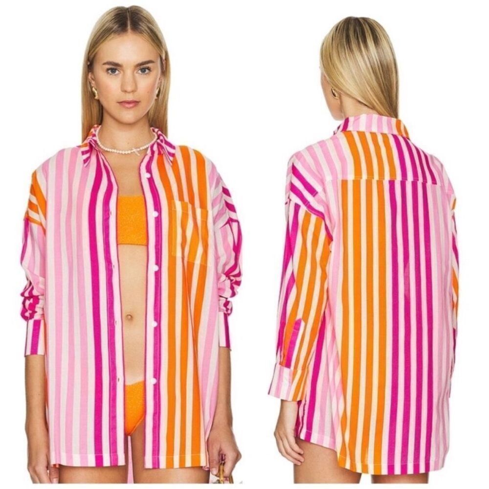 Beach Riot Alexa Top in Sunset Stripe NWOT